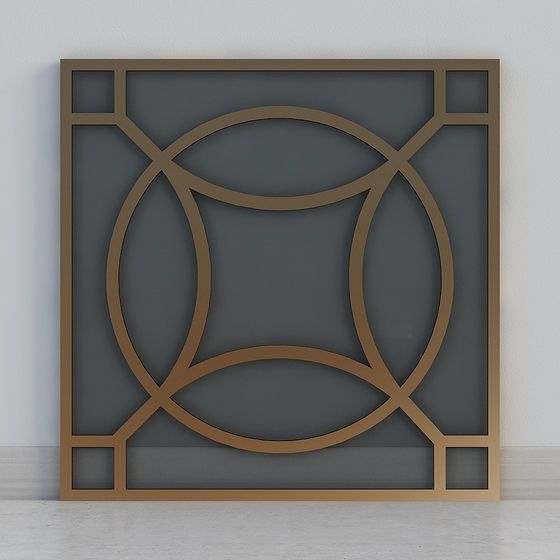 Abstract Geometric Screen 3D model