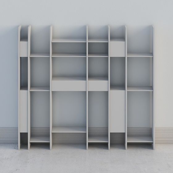 Urban Shelf 3D model with Minimalist Design