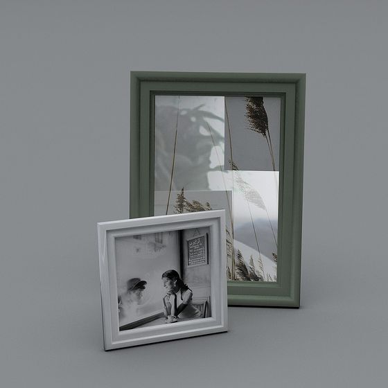 Unique Low-Polygon Frame 3D Model