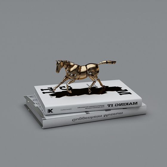 Golden Gallop 3D Model