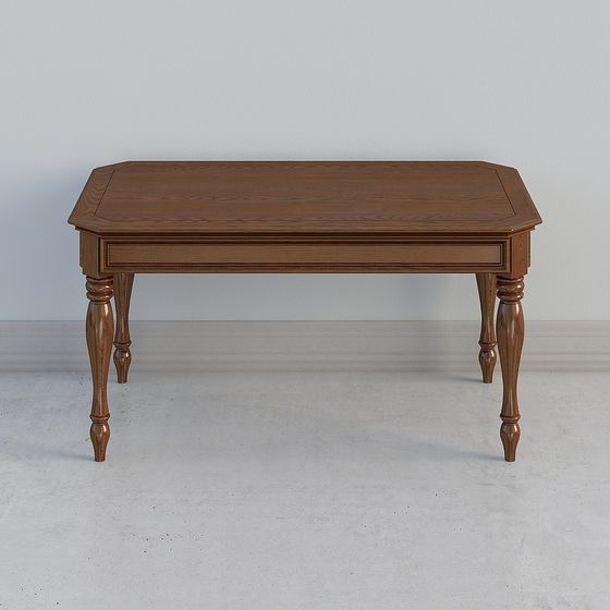 Vintage Style Coffee Table 3D Model