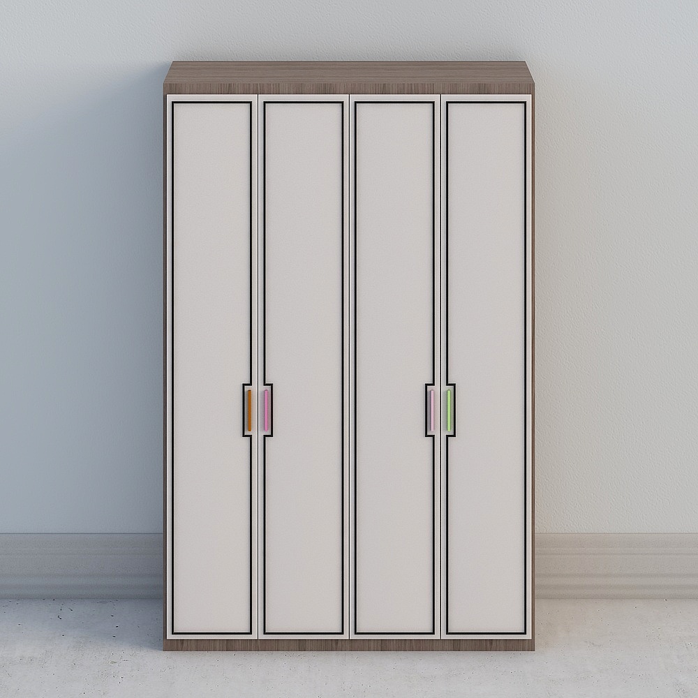 Stylish Minimalist Storage Cabinet 3D model