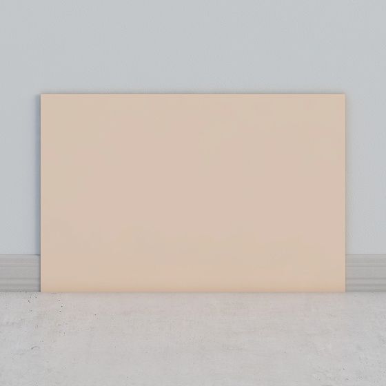 Elegant Low Poly Wall Panel 3D Model