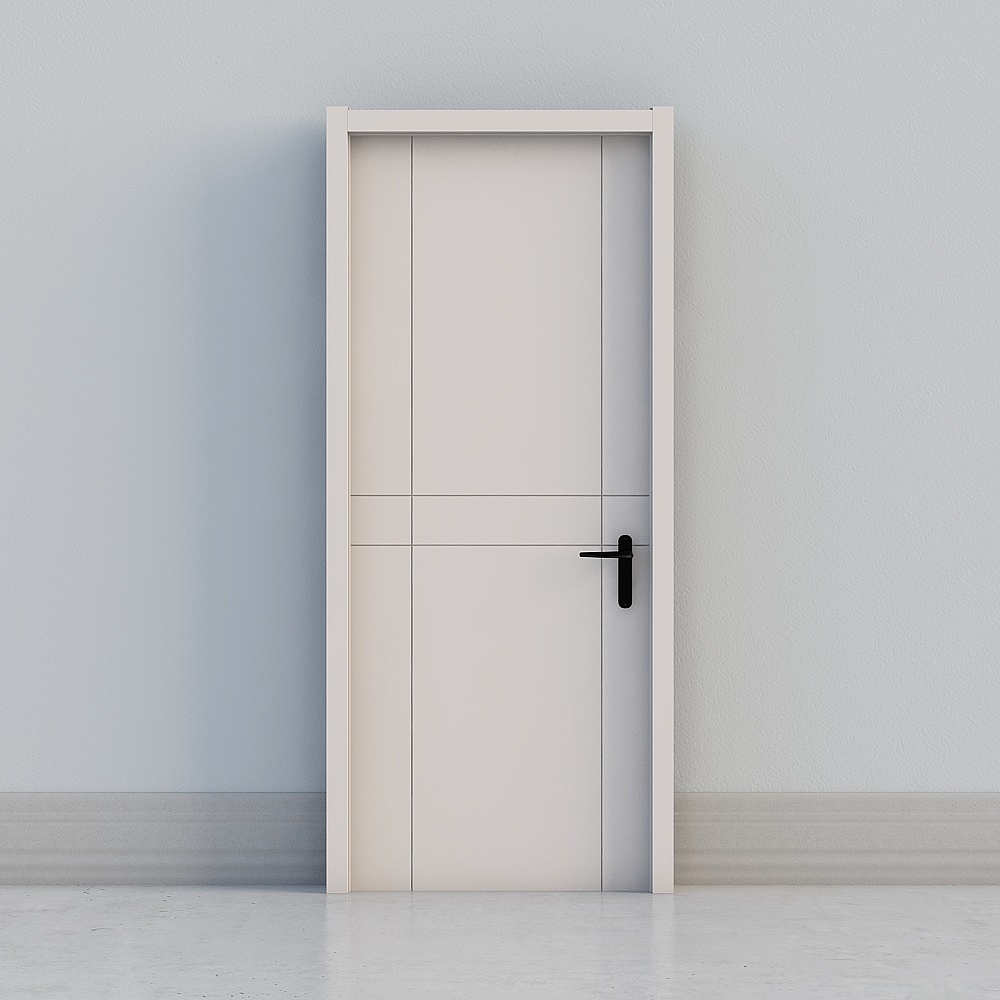 modern white door