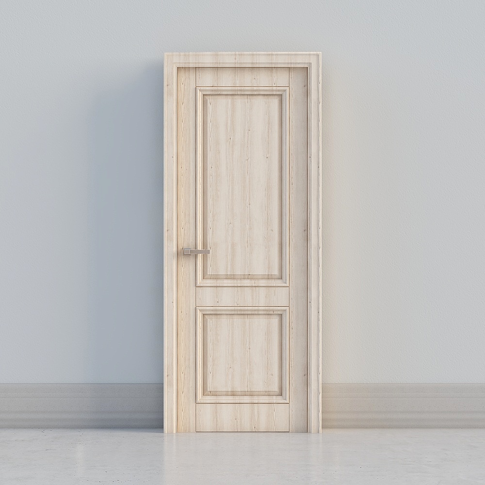 classic light wooden door