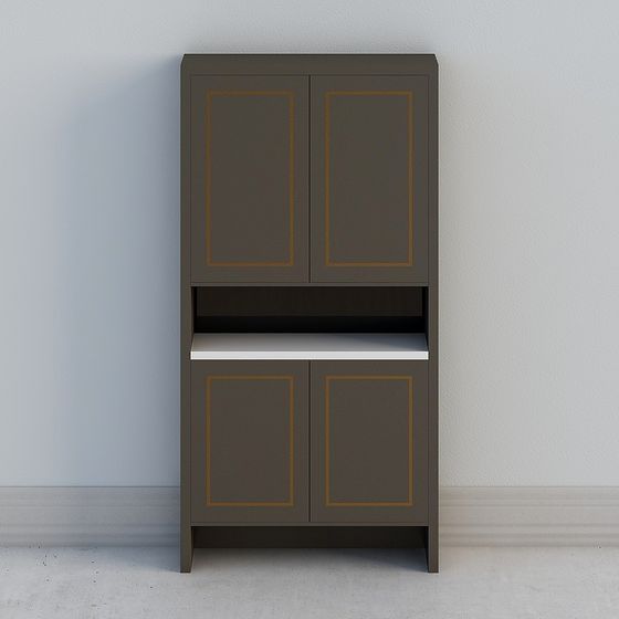 Stylish City Bookcase 3D Model for Creative Projects