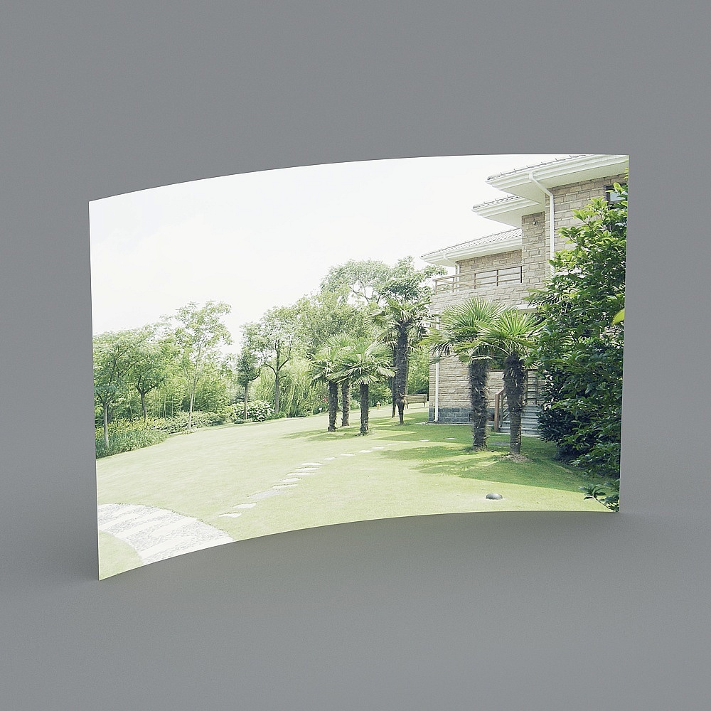 Lush Courtyard 3D model