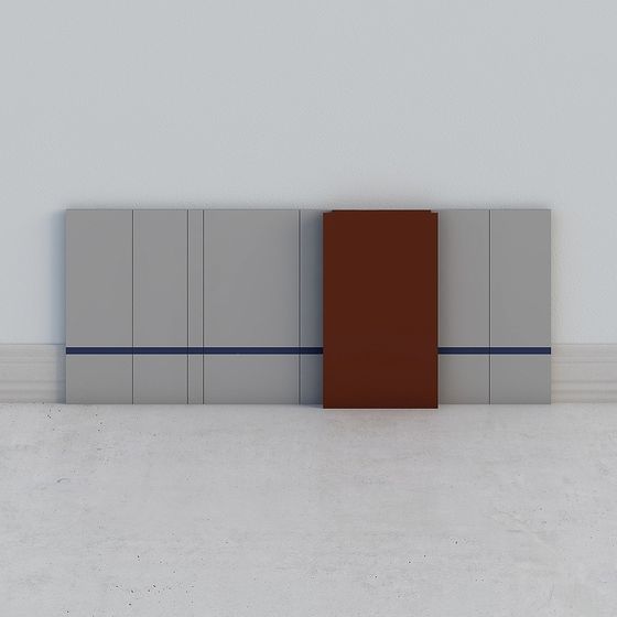 Contemporary Low-Poly Wall 3D model for Creative Spaces