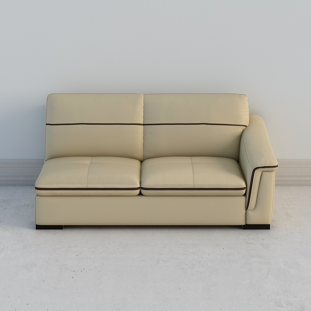 Rich card No. 6 three-person single armrest right