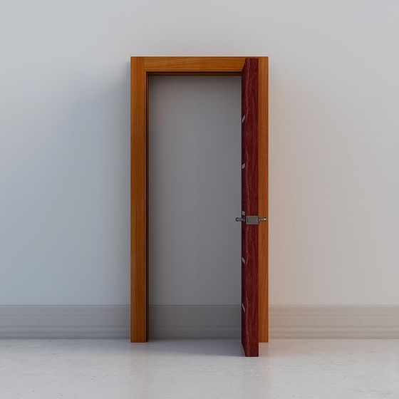 Detailed Wooden Door 3D model for Creative Projects