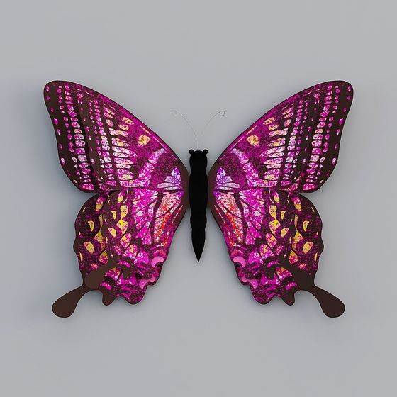 Beautiful Butterfly 3D Model for Unique Design