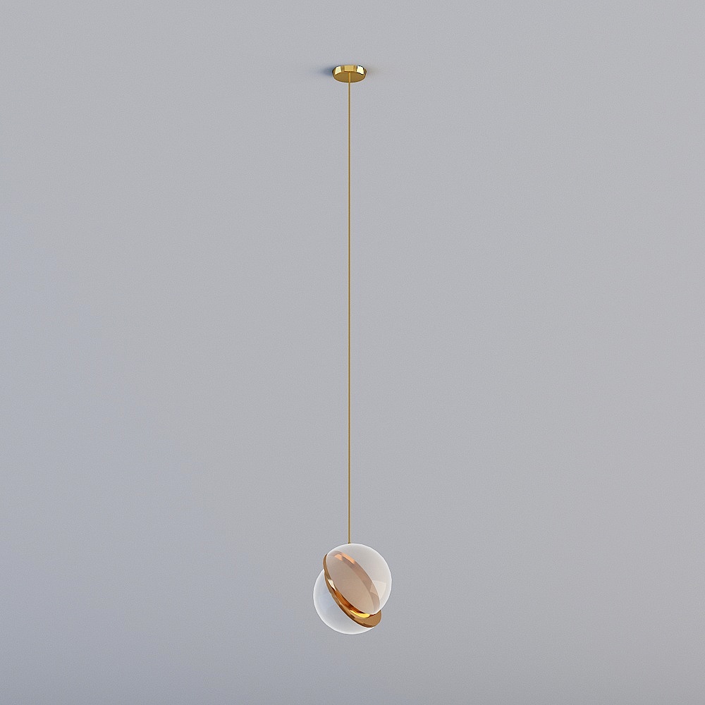 Chic Modern Pendant Light 3D model for Stylish Interiors