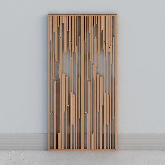 Streamlined Metal Screen 3D Model