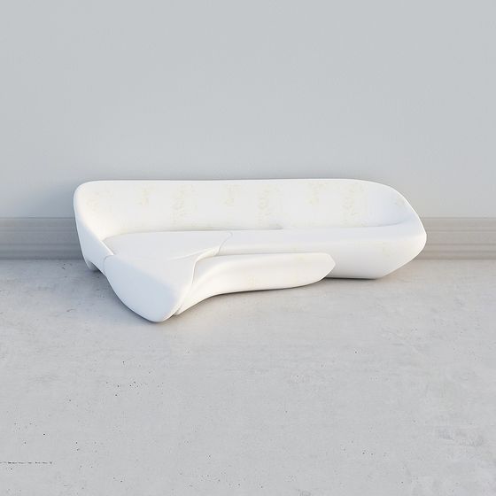 Flowline Sofa 3D model - Modern Aesthetic Design