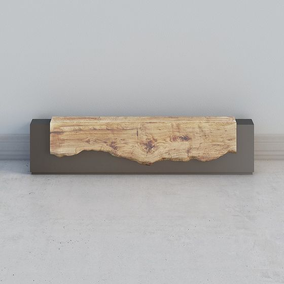 Live Edge Bench 3D model