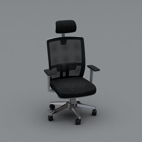 Low-Poly Office Chair 3D Model for Modern Workspaces
