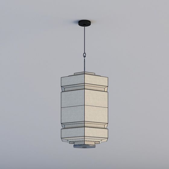 Urban Geometry Pendant Light 3D Model