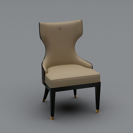 Elegant Low-Poly Chair 3D model