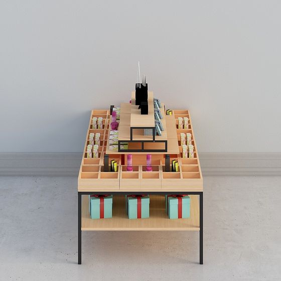 Elegant Display Cabinet 3D model for Contemporary Spaces