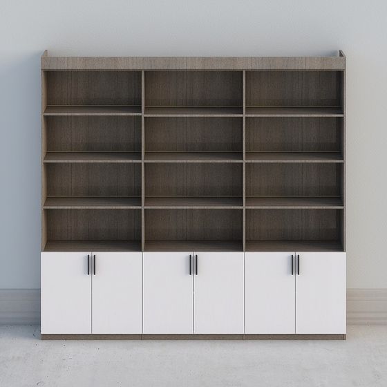 Urban Storage 3D model Bookshelf for Modern Spaces