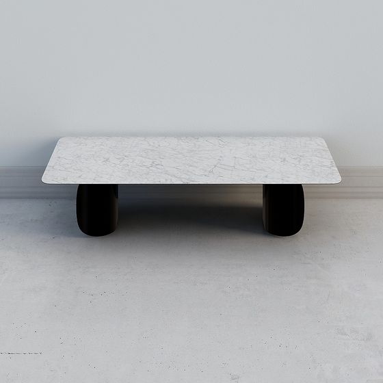 Stylish Marble Coffee Table 3D model