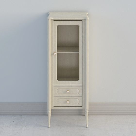 Stylish High Cabinet 3D model for Modern Spaces