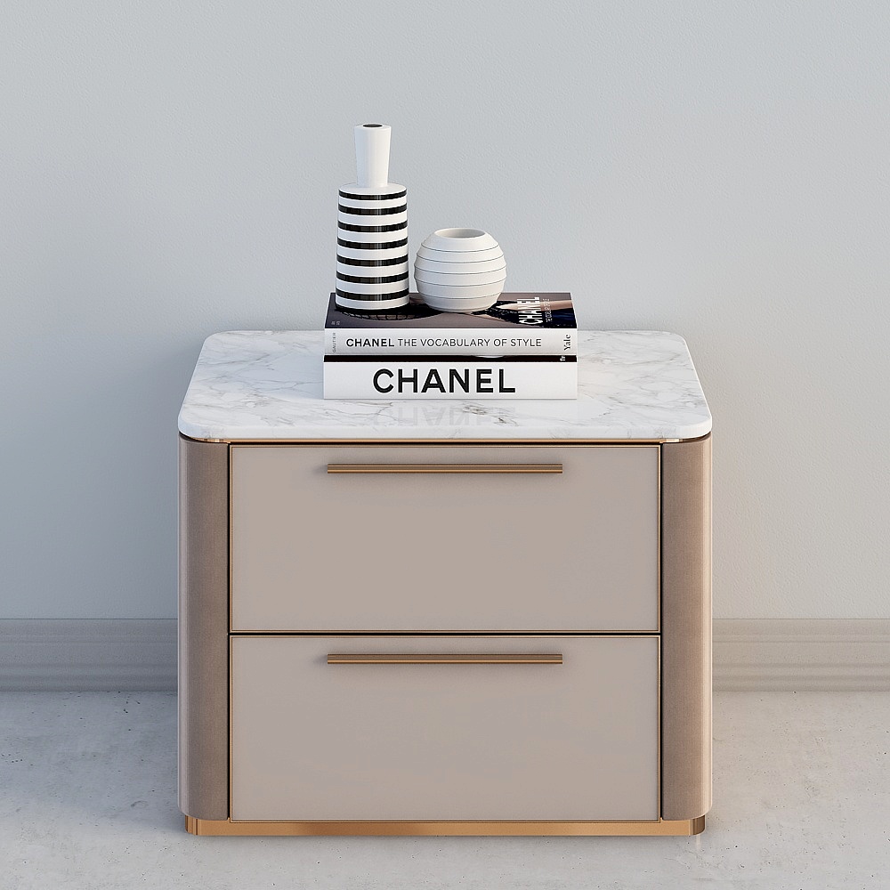 Elegant Modern Nightstand 3D Model