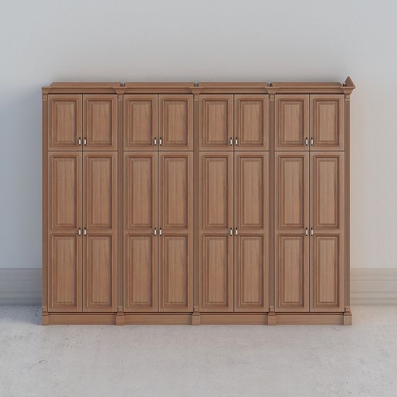 Unique Minimalist Wardrobe 3D model for Modern Interiors