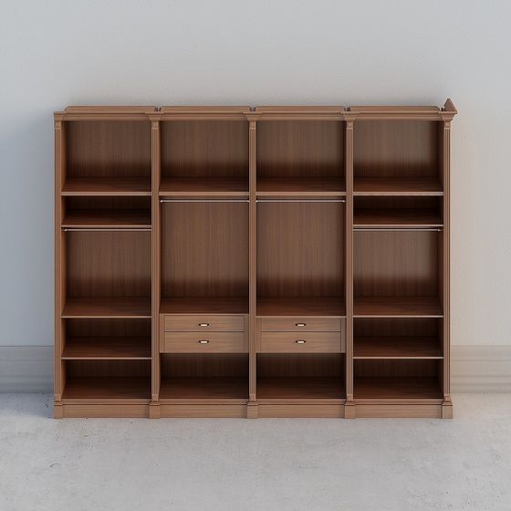 Vintage Bookshelf 3D Model for Creative Projects