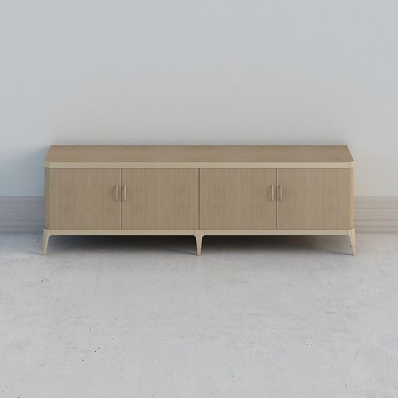Modern Minimalist TV Cabinet 3D model
