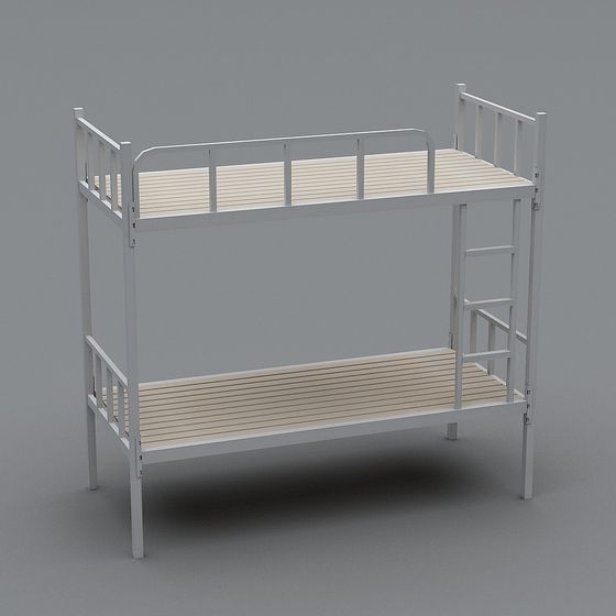 Simple and Stylish Bunk Bed 3D model