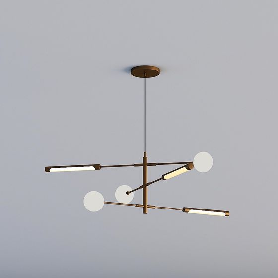 Elegant Modern Pendant Light 3D model
