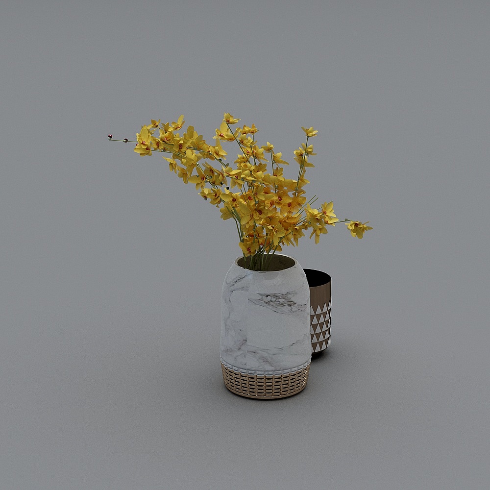 Living room coffee table ornaments vase