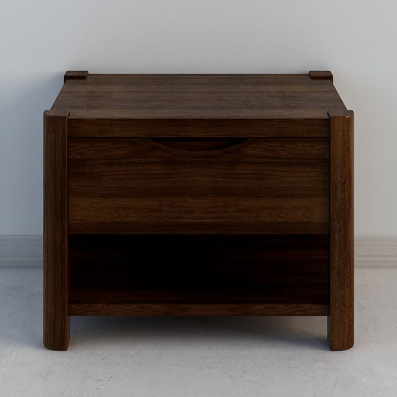 Stylish Vintage Storage Cabinet 3D model