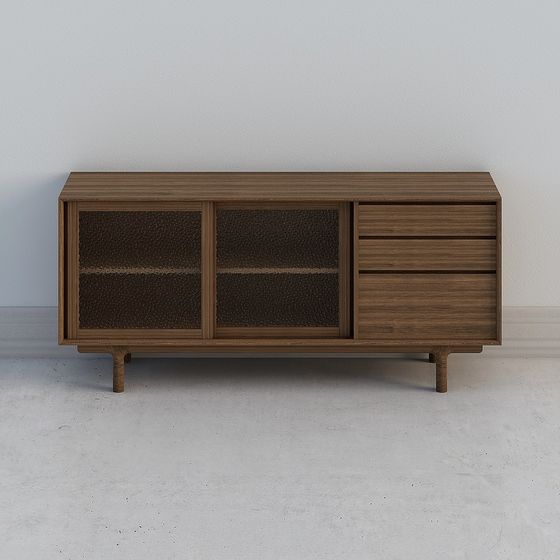Mid-Century Modern Sideboard 3D model