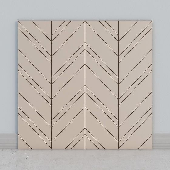 Stylish Herringbone Panel 3D model for Creative Projects