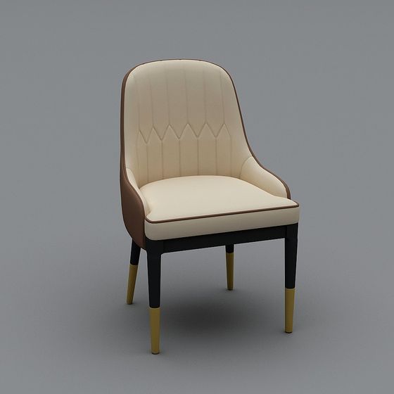 Elegant Living Room Chair 3D model