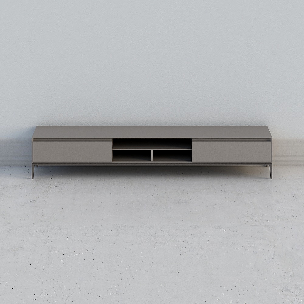 Modern Minimalist TV Cabinet 3D model Design