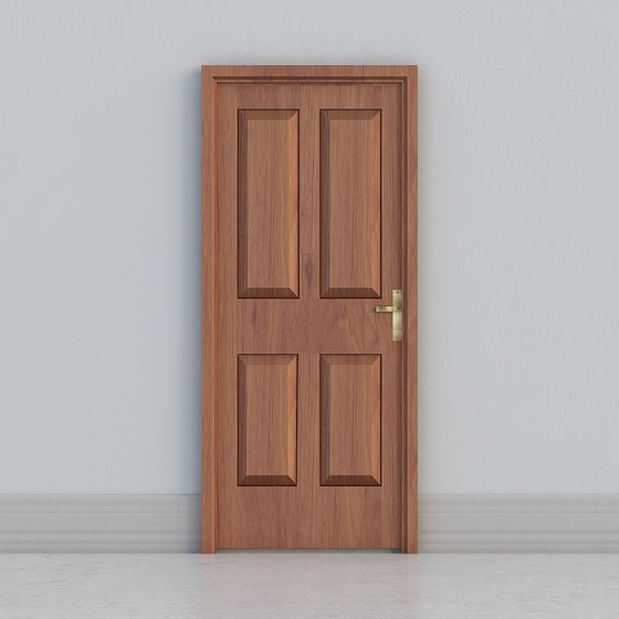Classic Wooden Door 3D model