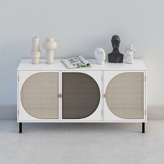 Rattan Sideboard 3D Model