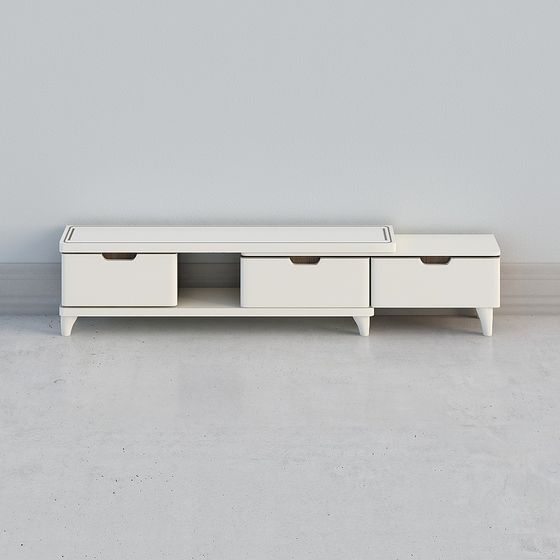 Minimalist 3D Model TV Cabinet
