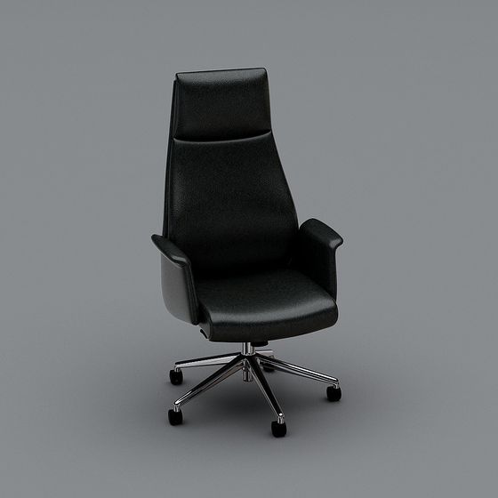 Stylish Low-Poly Office Chair 3D Model
