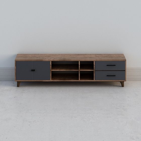 Modern Minimalist TV Cabinet 3D model