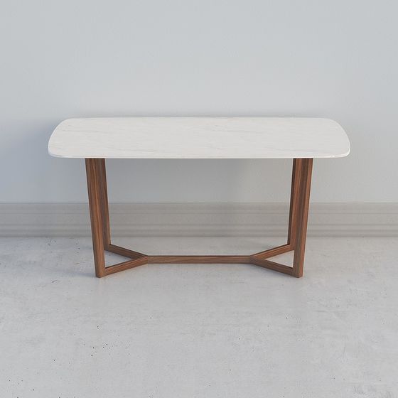 Stylish Marble Dining Table 3D model