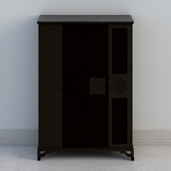 Vintage Style Storage Cabinet 3D model