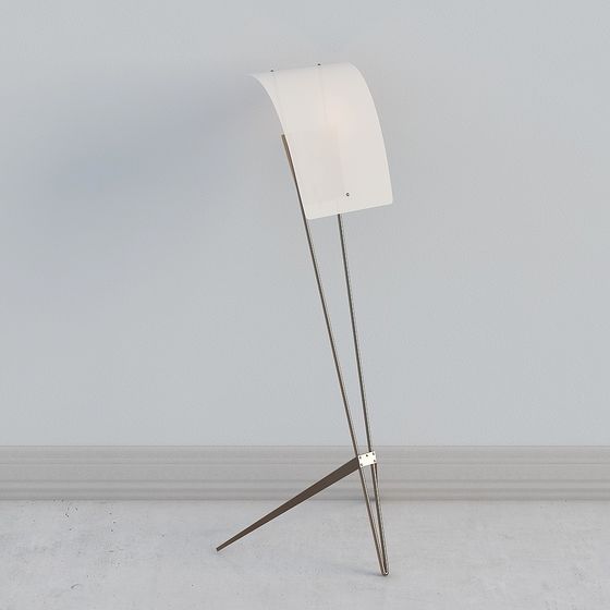 Sleek Floor Lamp 3D model