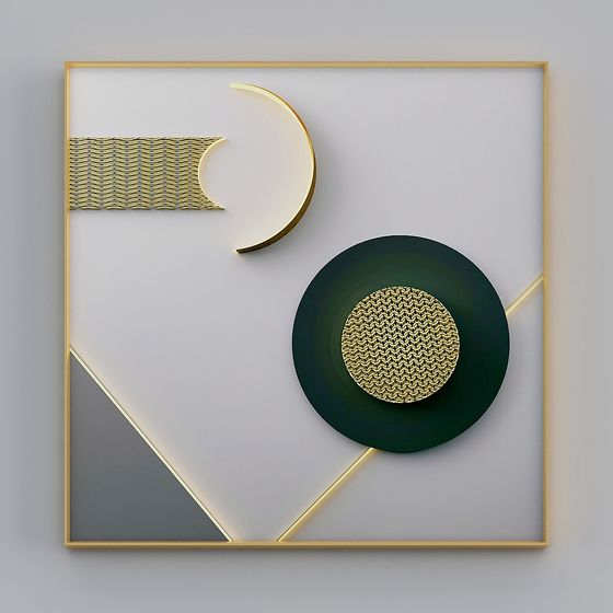 Abstract Geometric Artwork 3D model