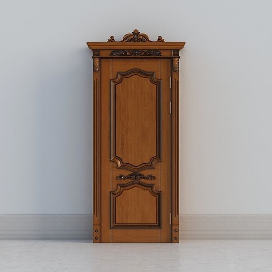 Vintage Wooden Door 3D model