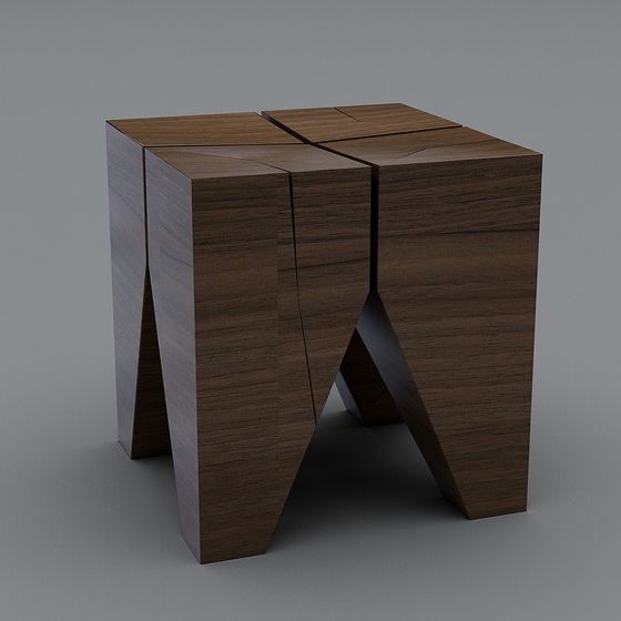 Unique Split Cube 3D model for Modern Design