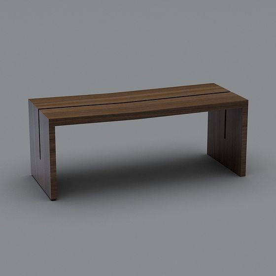 Urban Bench 3D Model for Modern Design